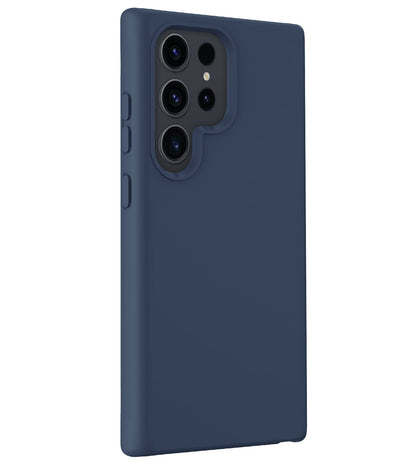 Forterra Samsung S24 Ultra Hoesje Siliconen Backcover Lichtgewicht - Donkerblauw