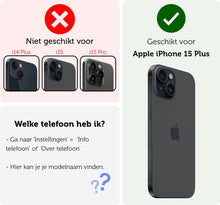 Forterra iPhone 15 Plus Screenprotector Flexibel Glas met Installatieframe