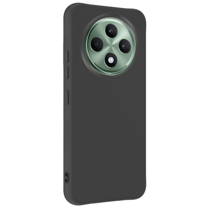 Forterra Oppo Reno 12 F Hoesje Siliconen Backcover Lichtgewicht - Zwart
