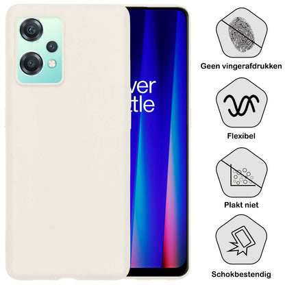 Forterra OnePlus Nord CE 2 Lite Hoesje Siliconen Backcover Lichtgewicht - Wit