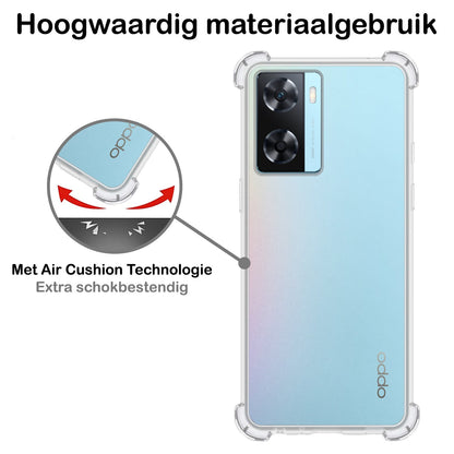 Forterra OPPO A57 Hoesje Shockproof Backcover Siliconen - Transparant
