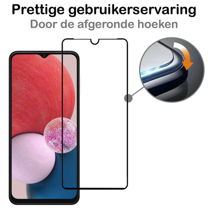 Forterra Samsung A13 5G Screenprotector Gehard Glas - Full Screen
