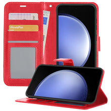 Forterra Samsung S23 FE Hoesje Bookcase Cover met Kaarthouder - Rood