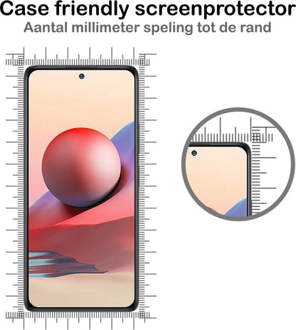 Forterra Redmi Note 10S Screenprotector Gehard Glas - Anti-kras