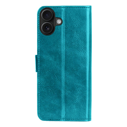 Forterra iPhone 16 Plus Hoesje Bookcase Cover met Kaarthouder - Turquoise