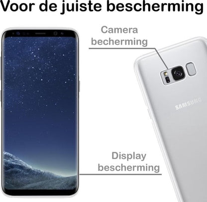 Forterra Samsung S8 Hoesje Siliconen Backcover Lichtgewicht - Transparant