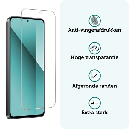 Forterra Xiaomi Redmi Note 13 4G Screenprotector Gehard Glas - Anti-kras