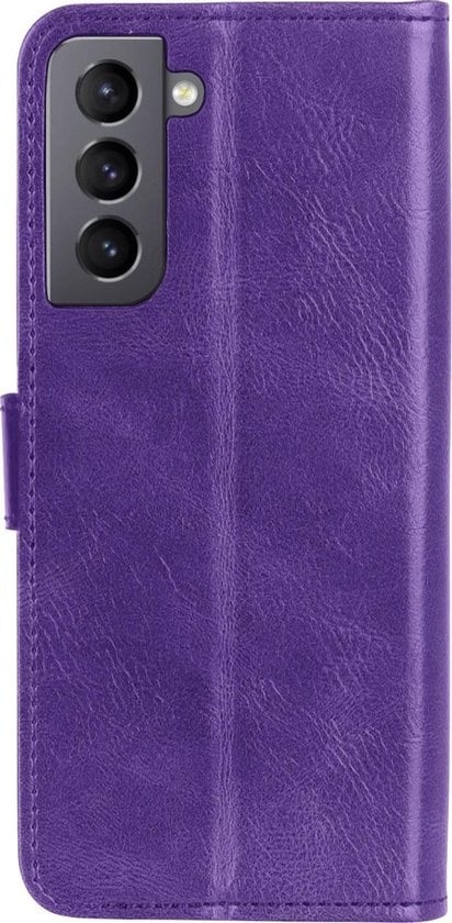 Forterra Samsung S21 Hoesje Bookcase Cover met Kaarthouder - Paars