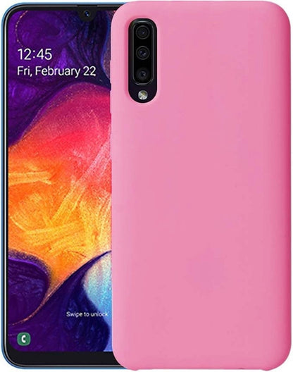 Forterra Samsung Galaxy A50 Hoesje Siliconen Backcover Lichtgewicht - Roze