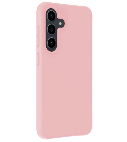 Forterra Samsung A55 Hoesje Siliconen Backcover Lichtgewicht - Lichtroze