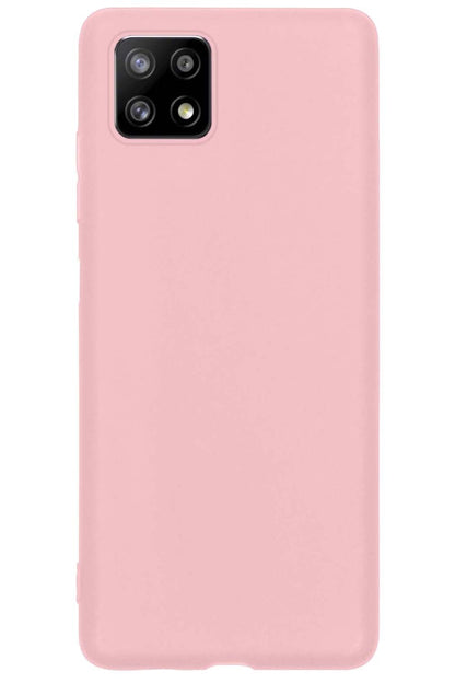 Forterra Samsung A22 4G Hoesje Siliconen Backcover Lichtgewicht - Lichtroze