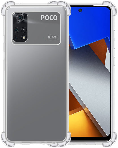 Forterra Poco M4 Pro 4G Hoesje Shockproof Backcover Siliconen - Transparant