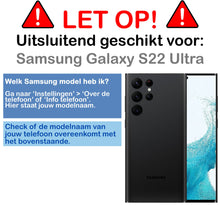 Forterra Samsung S22 Ultra Hoesje Kaarthouder Backcover Shockproof - Transparant