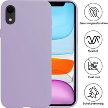 Forterra iPhone XR Hoesje Siliconen Backcover Lichtgewicht - Lila