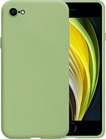 Forterra iPhone SE 2020 Hoesje Siliconen Backcover Lichtgewicht - Groen