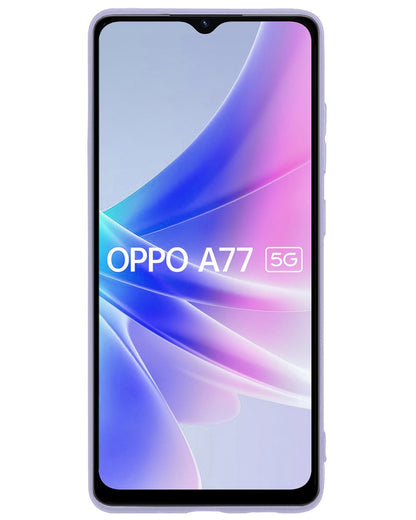 Forterra OPPO A77 Hoesje Siliconen Backcover Lichtgewicht - Lila