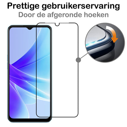 Forterra OPPO A17 Screenprotector Gehard Glas - Full Screen