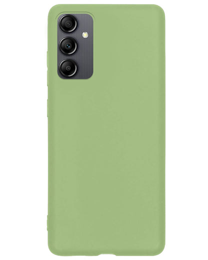 Forterra Samsung A14 Hoesje Siliconen Backcover Lichtgewicht - Groen