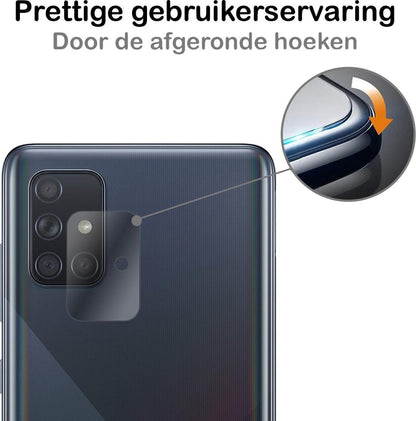 Forterra Samsung A71 Camera Screenprotector Gehard Glas
