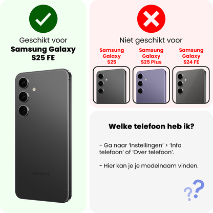 Forterra Samsung S25 FE Hoesje Siliconen Backcover Lichtgewicht - Donkerblauw