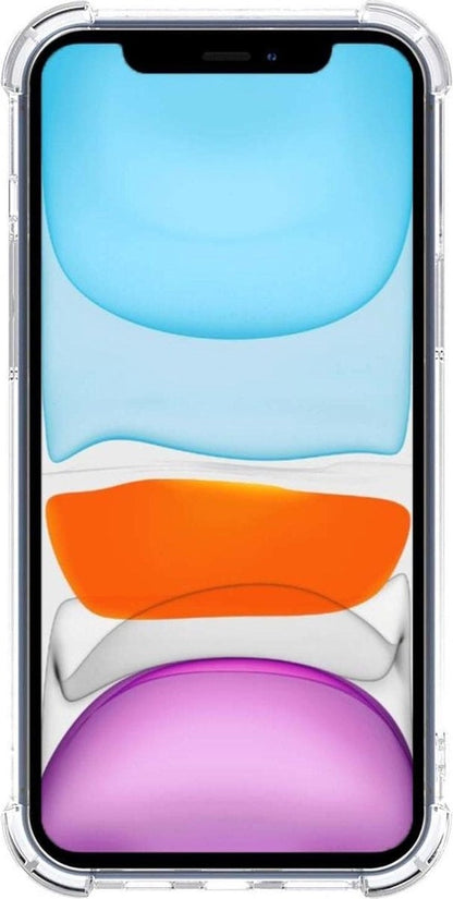 Forterra iPhone Xs Max Hoesje Kaarthouder Backcover Shockproof - Transparant