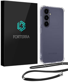 Forterra Samsung A57 Hoesje met Koord Backcover Shockproof - Transparant