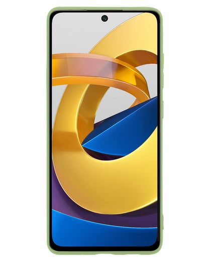 Forterra Xiaomi Poco M4 Pro 5G Hoesje Siliconen Backcover Lichtgewicht - Groen