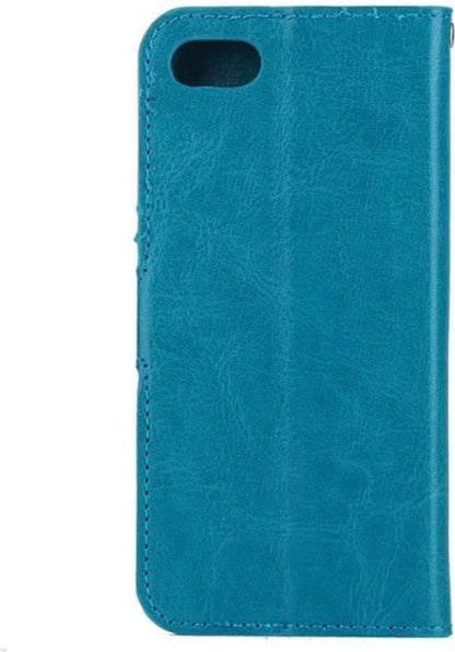 Forterra iPhone 8 Hoesje Bookcase Cover met Kaarthouder - Turquoise