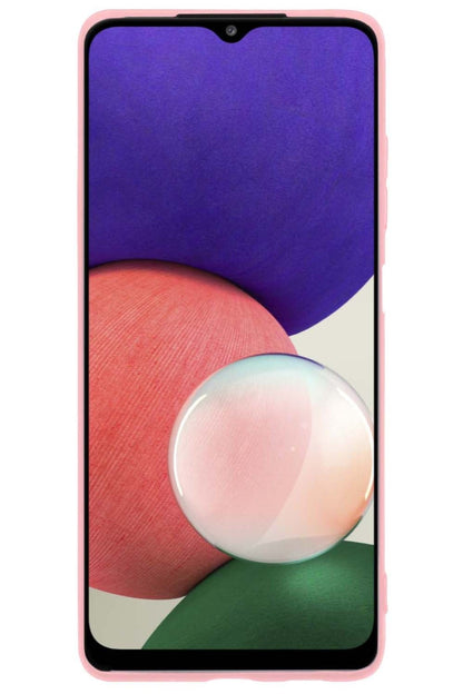 Forterra Samsung A22 4G Hoesje Siliconen Backcover Lichtgewicht - Lichtroze
