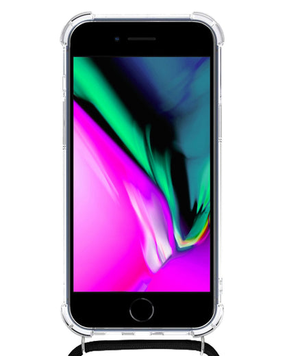 Forterra iPhone 7 Plus Hoesje met Koord Backcover Shockproof - Transparant