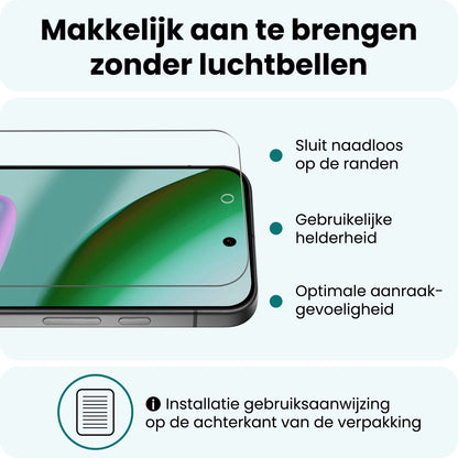 Forterra Google Pixel 11 Screenprotector Gehard Glas - Anti-kras