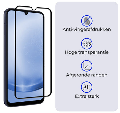 Forterra Samsung A25 Screenprotector Gehard Glas - Full Screen