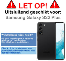 Forterra Samsung S22 Plus Hoesje Bookcase Cover met Kaarthouder - Donkerroze