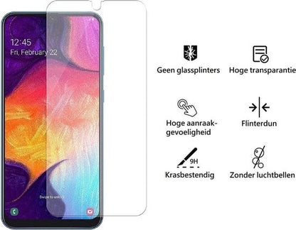 Forterra Samsung Galaxy A50 Hoesje Siliconen Backcover Lichtgewicht - Roze