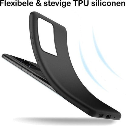 Forterra Samsung S20 Hoesje Siliconen Backcover Lichtgewicht - Zwart
