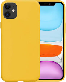 Forterra iPhone 11 Hoesje Siliconen Backcover Lichtgewicht - Geel