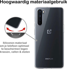 Forterra OnePlus Nord Hoesje Siliconen Backcover Lichtgewicht - Transparant