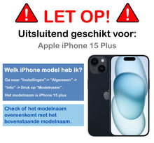 Forterra iPhone 15 Plus Hoesje Siliconen Backcover Lichtgewicht - Donkergroen