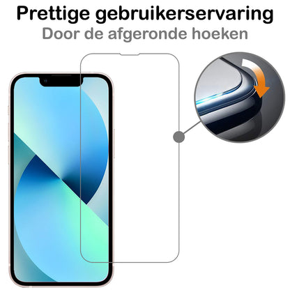 Forterra iPhone 14 Screenprotector Gehard Glas - Volledige dekking