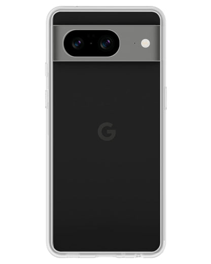 Forterra Google Pixel 8 Hoesje Siliconen Backcover Lichtgewicht - Transparant