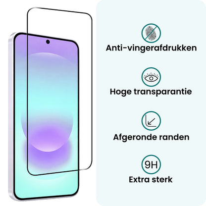 Forterra Samsung A37 Screenprotector Gehard Glas - Full Screen