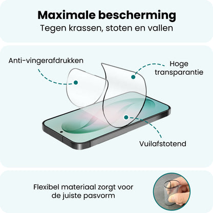 Forterra Samsung S26 Screenprotector Flexibel Glas met Installatieframe