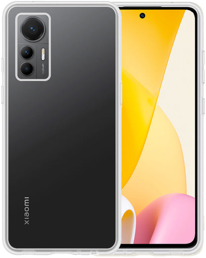 Forterra Xiaomi 12 Lite Hoesje Siliconen Backcover Lichtgewicht - Transparant