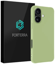 Forterra iPhone 16 Plus Hoesje Siliconen Backcover Lichtgewicht - Groen
