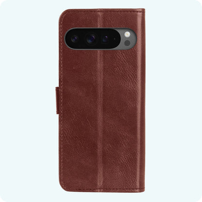 Forterra Google Pixel 10 Pro XL Hoesje Bookcase Cover met Kaarthouder - Bruin