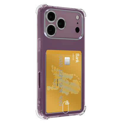 Forterra iPhone 18 Pro Hoesje Kaarthouder Backcover Shockproof - Transparant