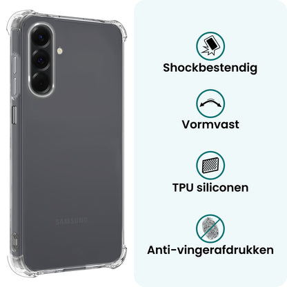 Forterra Samsung A26 Hoesje Shockproof Backcover Siliconen - Transparant