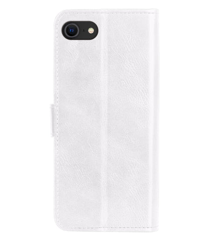 Forterra iPhone SE 2022 Hoesje Bookcase Cover met Kaarthouder - Wit