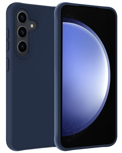 Forterra Samsung S23 FE Hoesje Siliconen Backcover Lichtgewicht - Donkerblauw