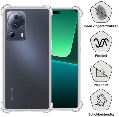 Forterra Xiaomi 13 Lite Hoesje Shockproof Backcover Siliconen - Transparant